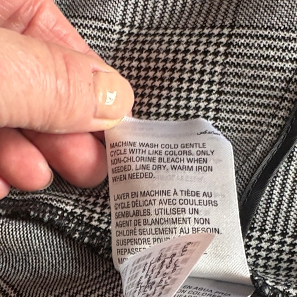 I.N.C. Glen Plaid Black & White Classic Blazer Women’s Size Small - Picture 10 of 11